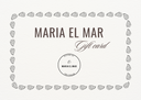 MARIA EL MAR Giftcard