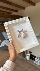 Blauwe birth bow oester Maria