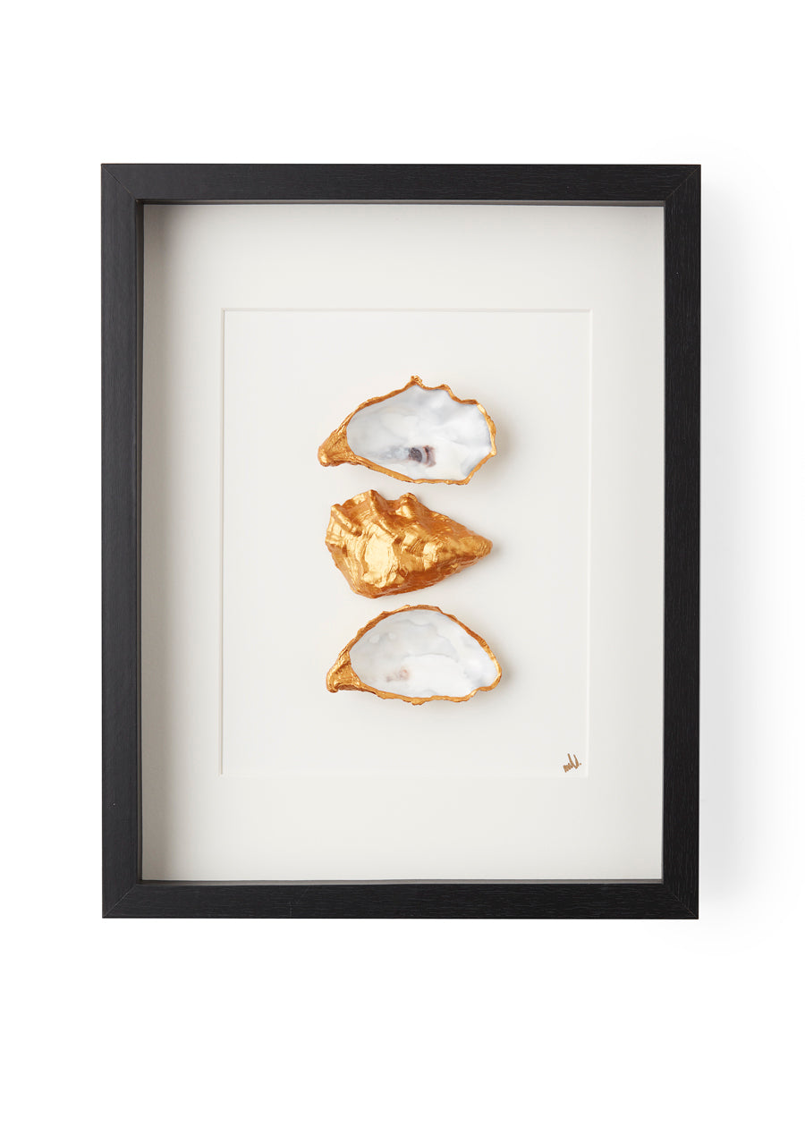 XL lijst 3 oesters met witte passe partout